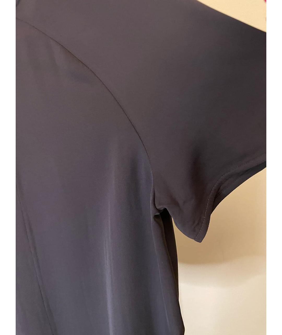 ARMANI COLLEZIONI Черная шелковая блузы, фото 6