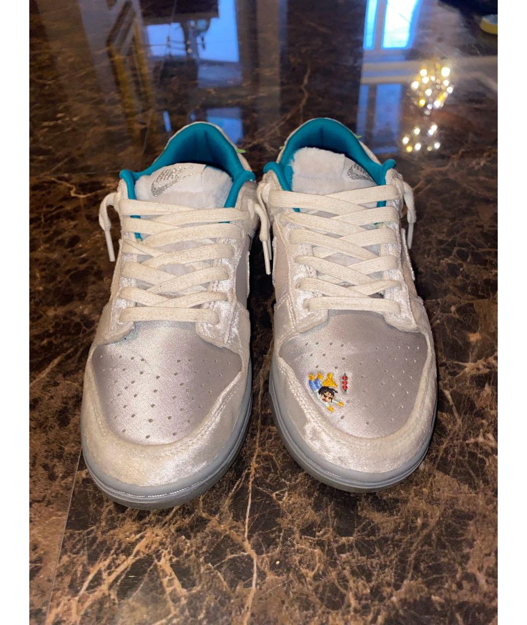 NIKE Серебряные бархатные кроссовки, фото 2