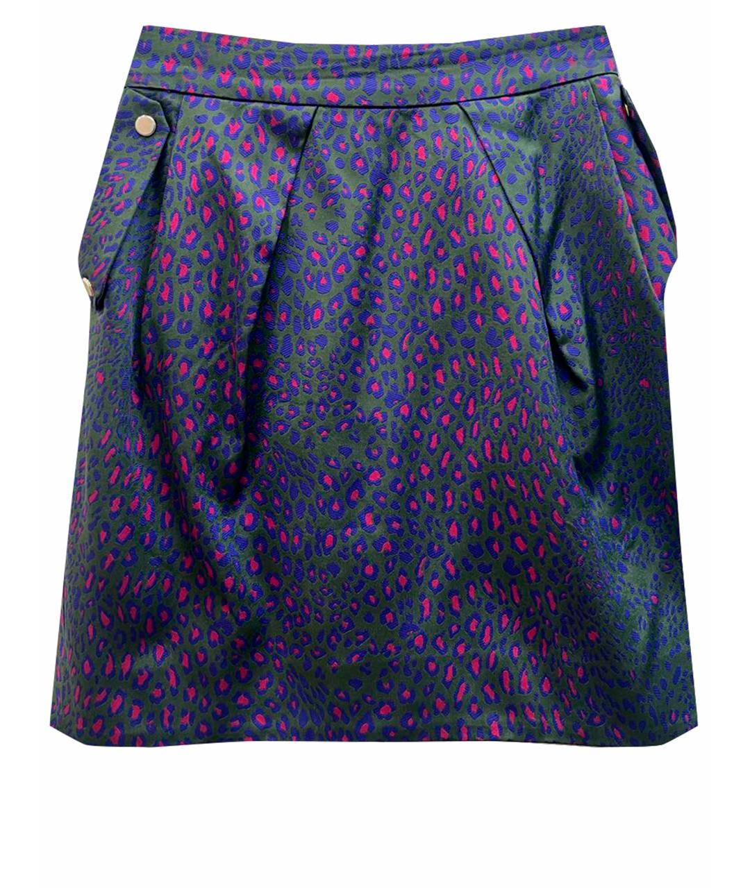 MATTHEW WILLIAMSON Фиолетовая шелковая юбка миди, фото 1