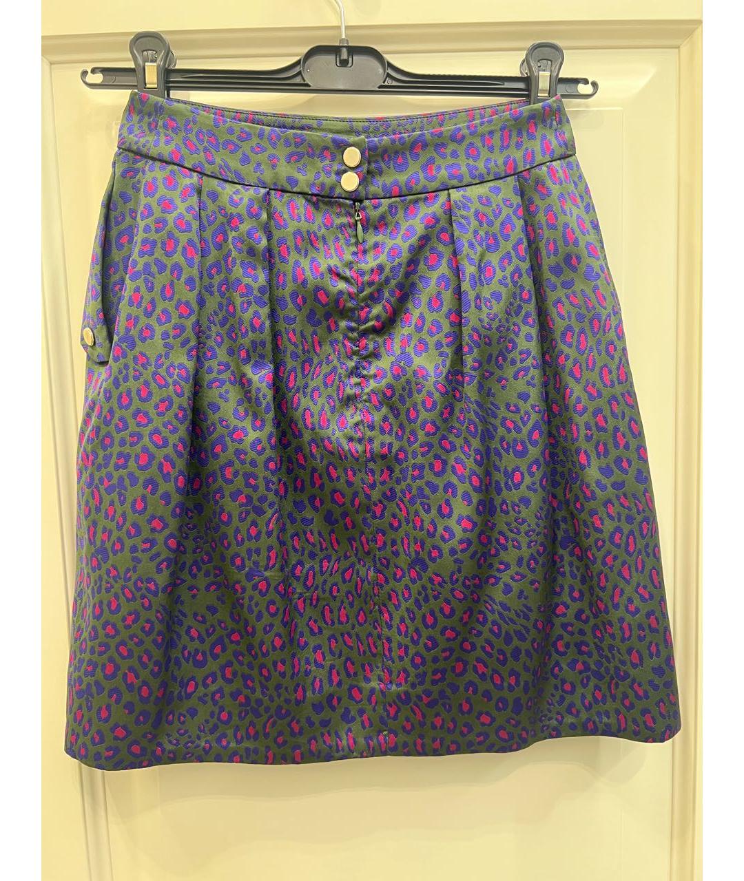MATTHEW WILLIAMSON Фиолетовая шелковая юбка миди, фото 2