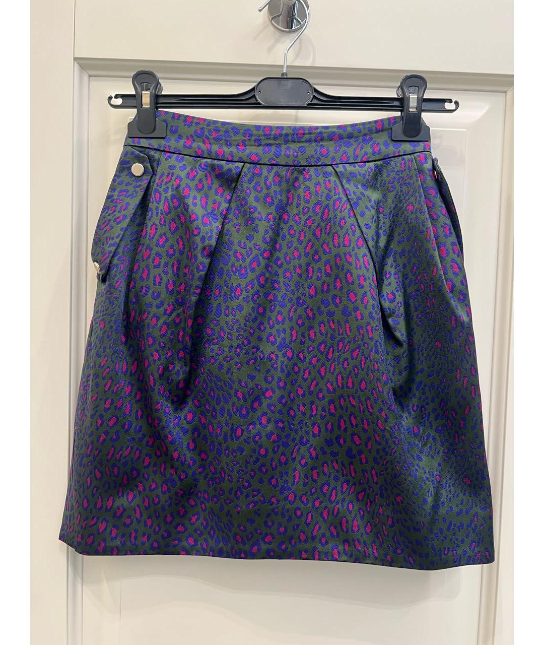 MATTHEW WILLIAMSON Фиолетовая шелковая юбка миди, фото 7