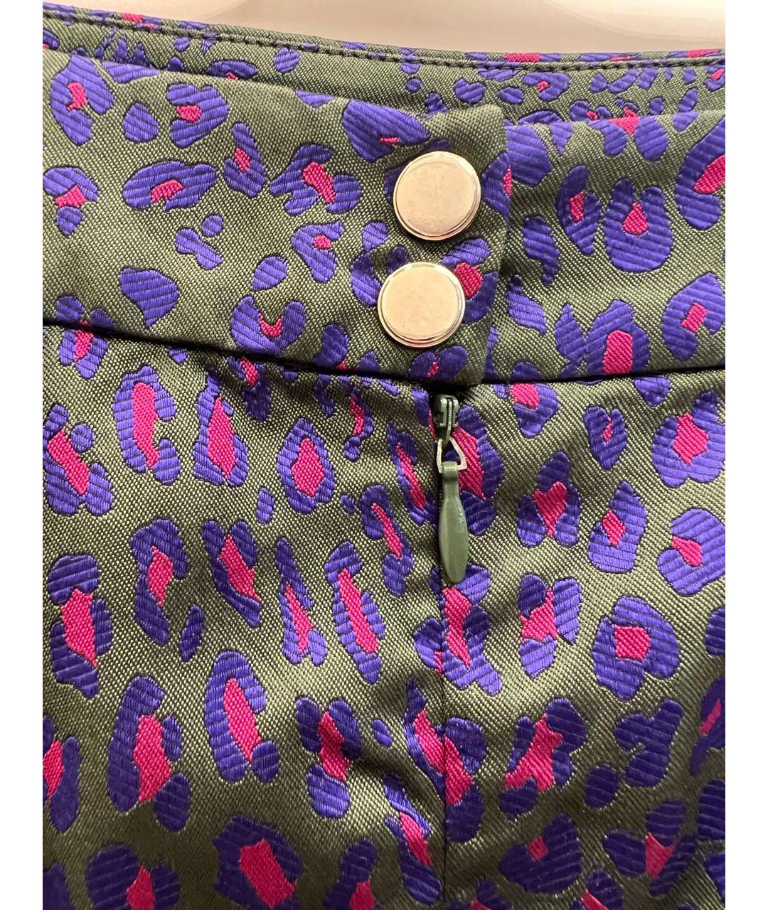 MATTHEW WILLIAMSON Фиолетовая шелковая юбка миди, фото 3