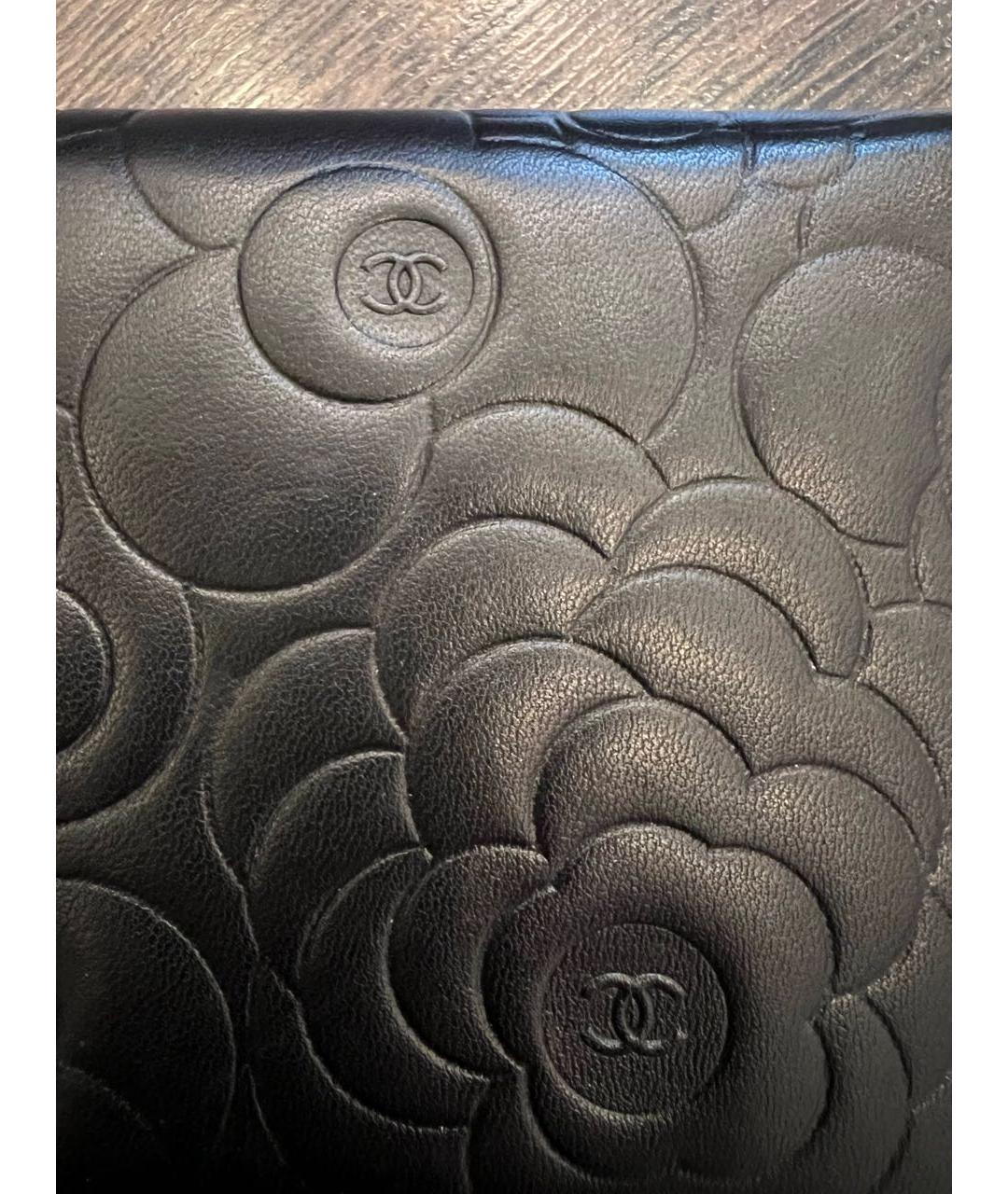 CHANEL Черный кожаный кардхолдер, фото 6