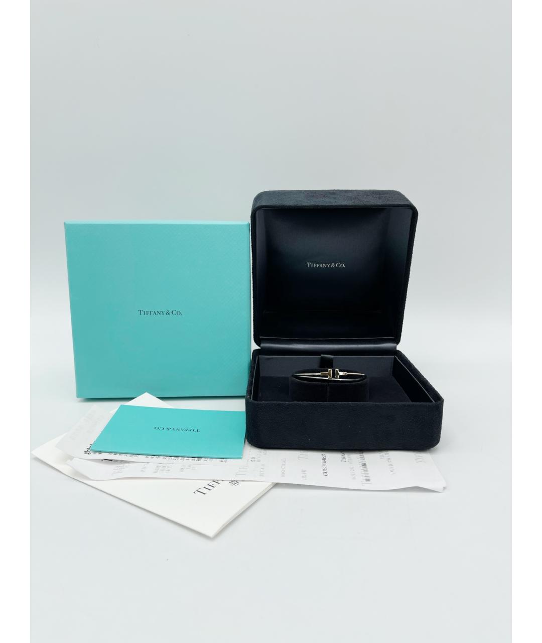 TIFFANY&CO Серебрянный браслет из белого золота, фото 6
