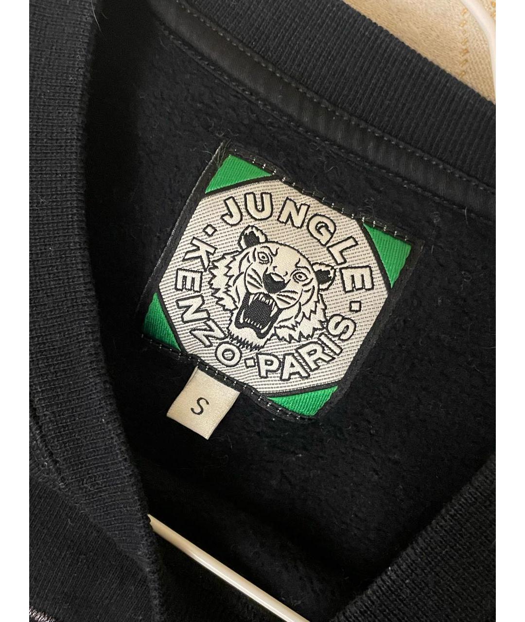 KENZO Черное хлопковое повседневное платье, фото 3