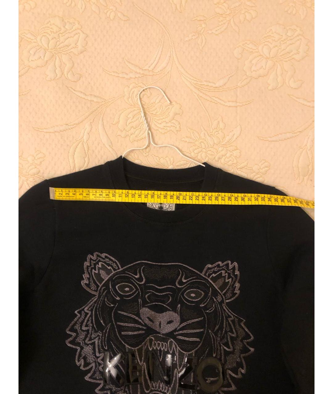 KENZO Черное хлопковое повседневное платье, фото 6