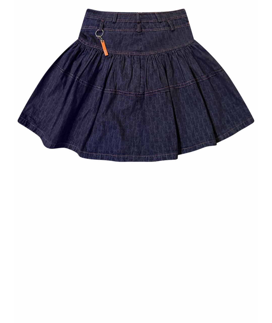 CHRISTIAN DIOR PRE-OWNED Темно-синяя юбка миди, фото 1