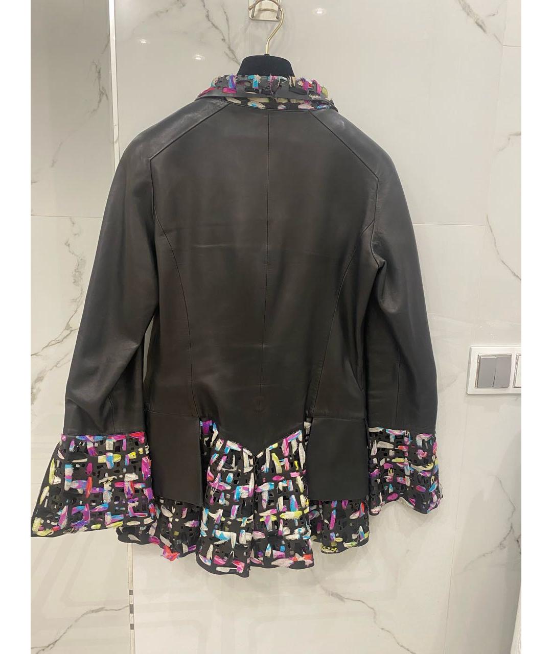CHANEL Черная кожаная куртка, фото 2