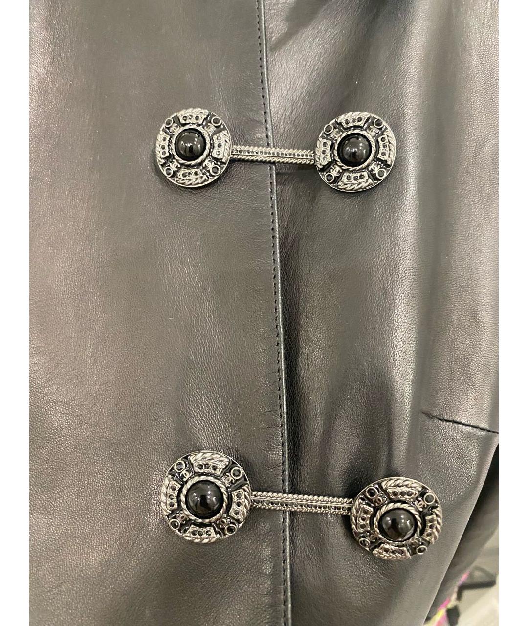 CHANEL Черная кожаная куртка, фото 4