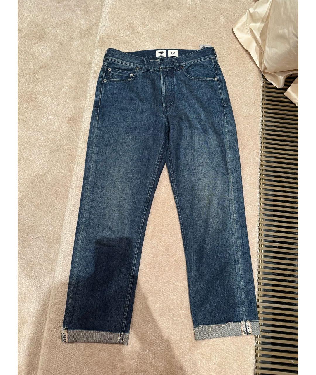 CHRISTIAN DIOR PRE-OWNED Синие прямые джинсы, фото 5