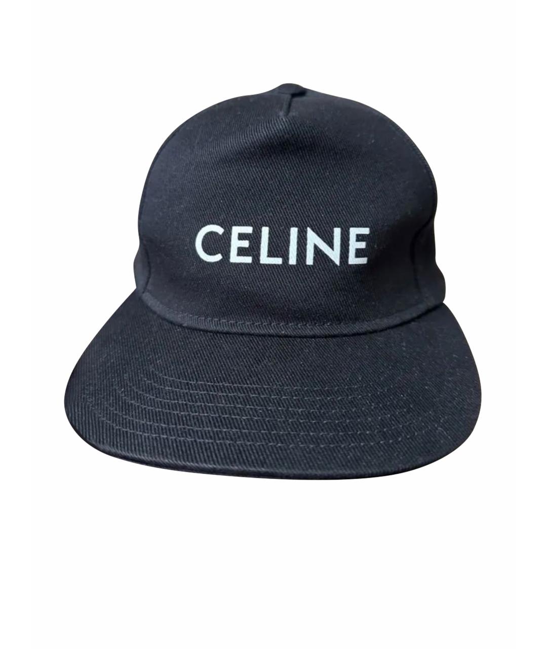 CELINE PRE-OWNED Черная хлопковая кепка/бейсболка, фото 1