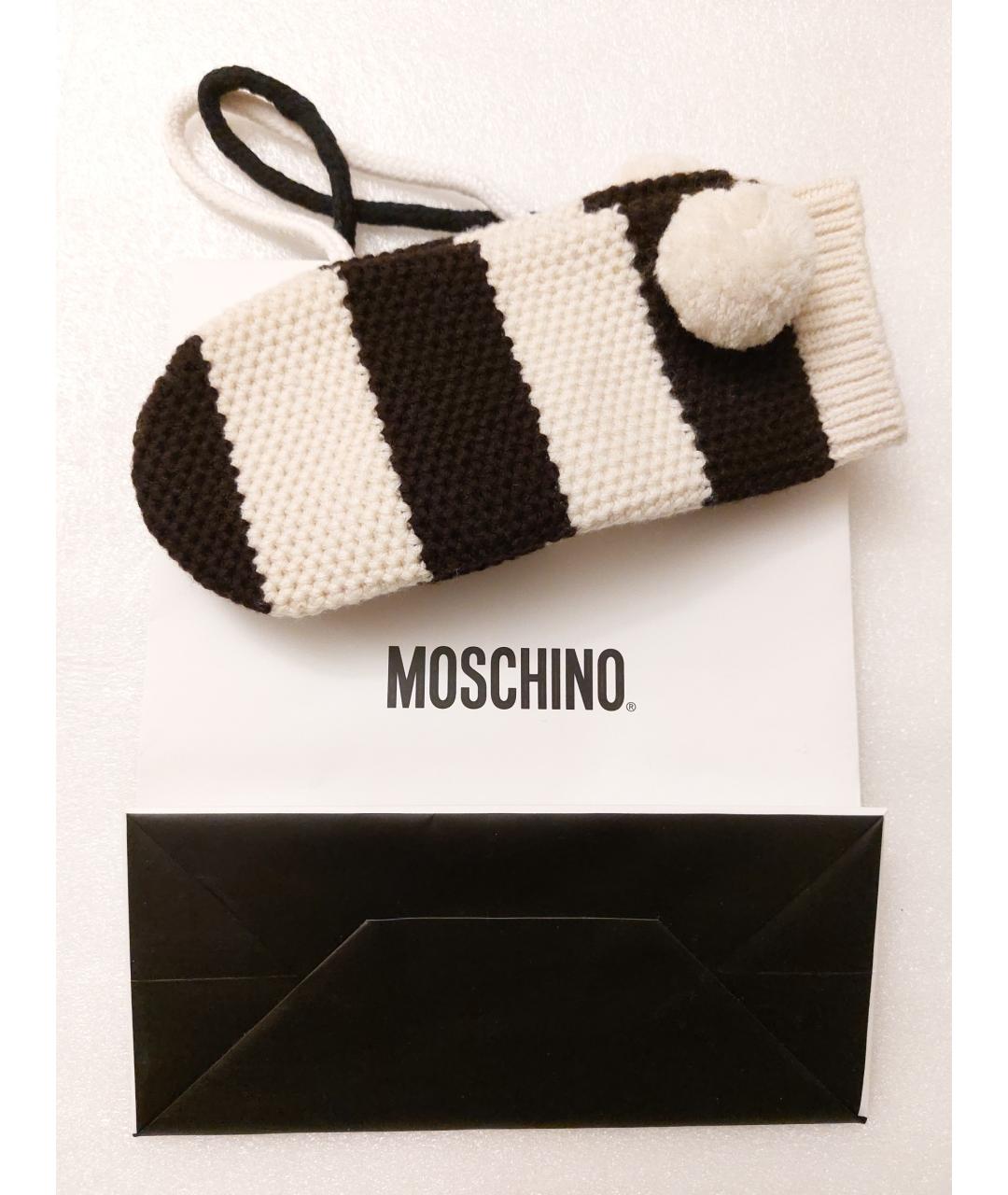 MOSCHINO Шерстяные варежки, фото 4