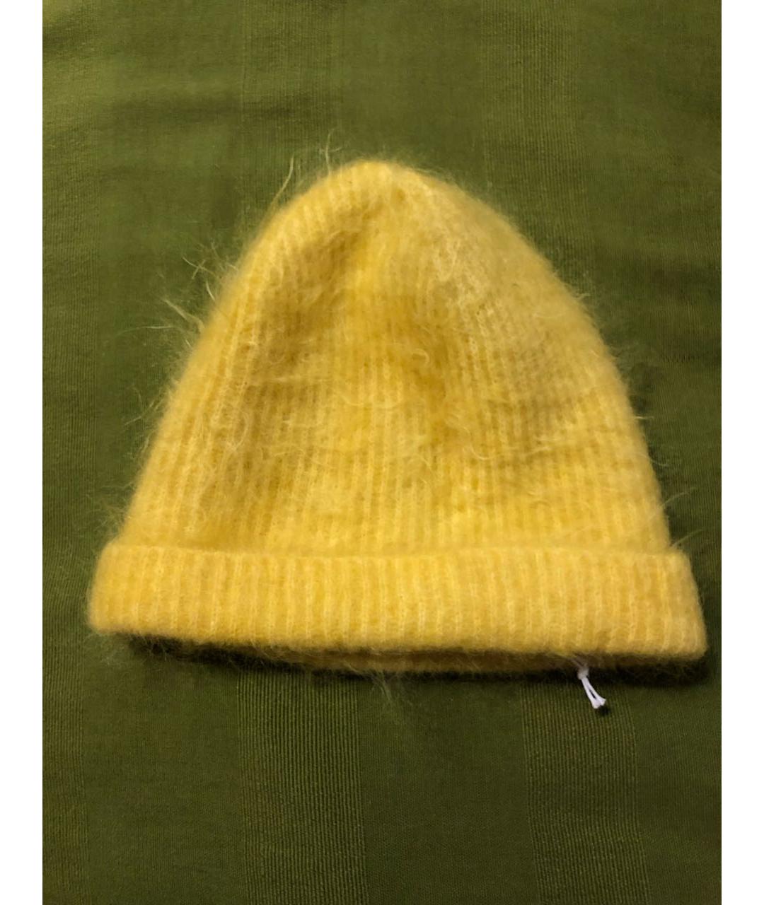 COS Желтая шерстяная шапка, фото 4