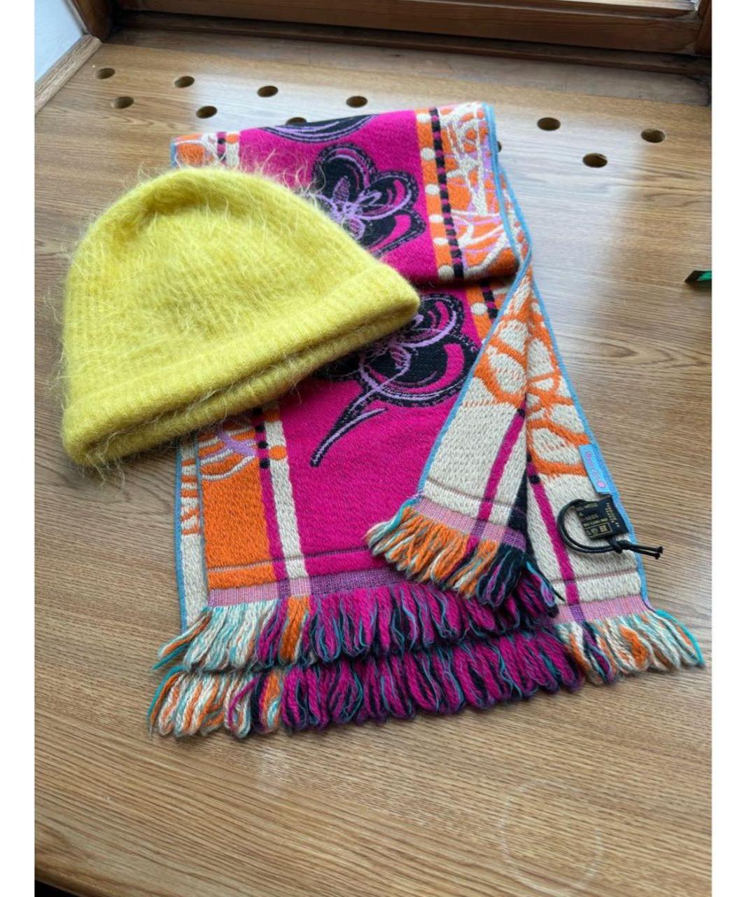 COS Желтая шерстяная шапка, фото 2