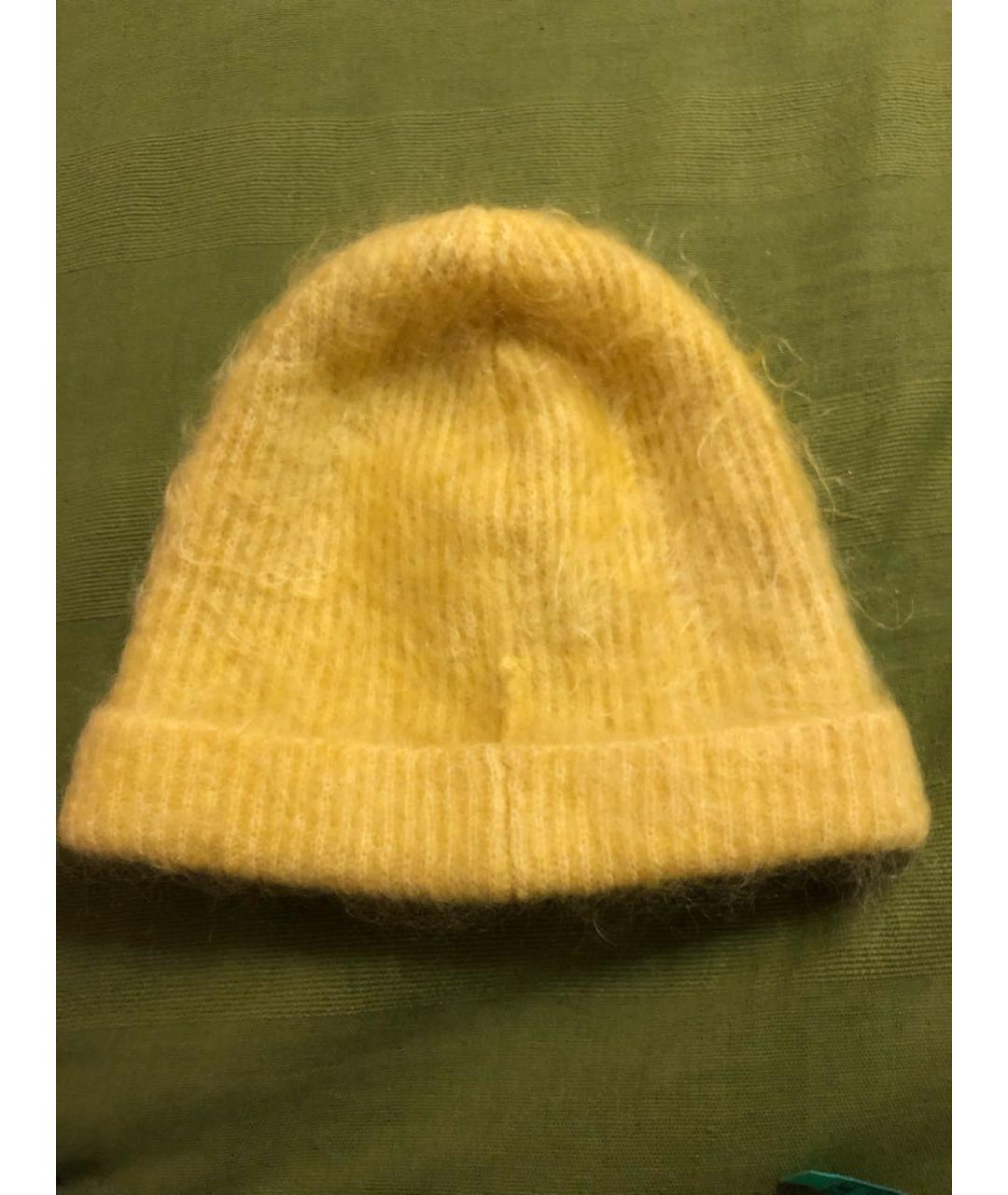 COS Желтая шерстяная шапка, фото 2