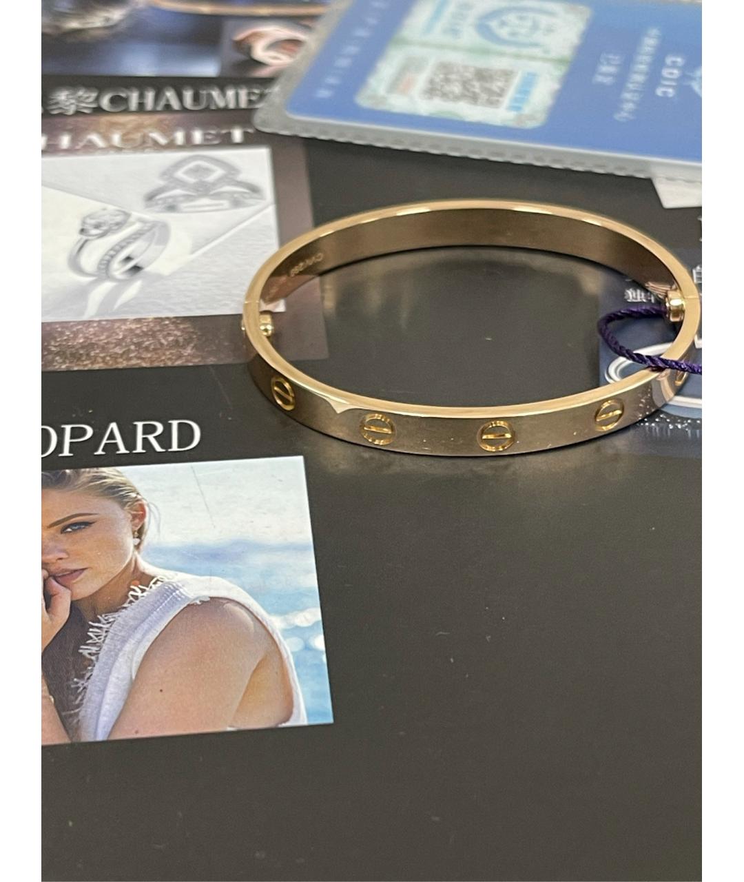 CARTIER Золотой браслет из розового золота, фото 4