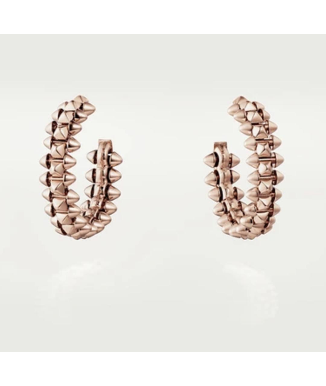 CARTIER Золотые серьги из розового золота, фото 9