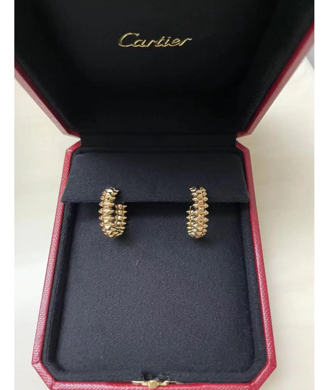 CARTIER Золотые серьги из розового золота, фото 6