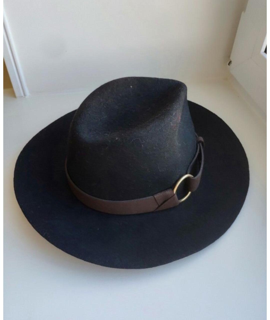 MAJE Черная шерстяная шляпа, фото 4
