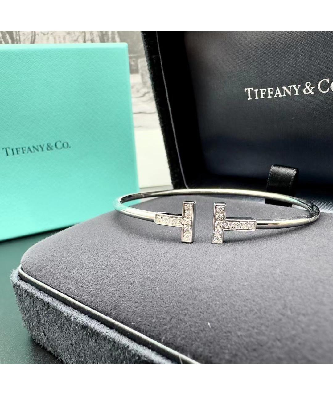 TIFFANY&CO Серебрянный браслет из белого золота, фото 2