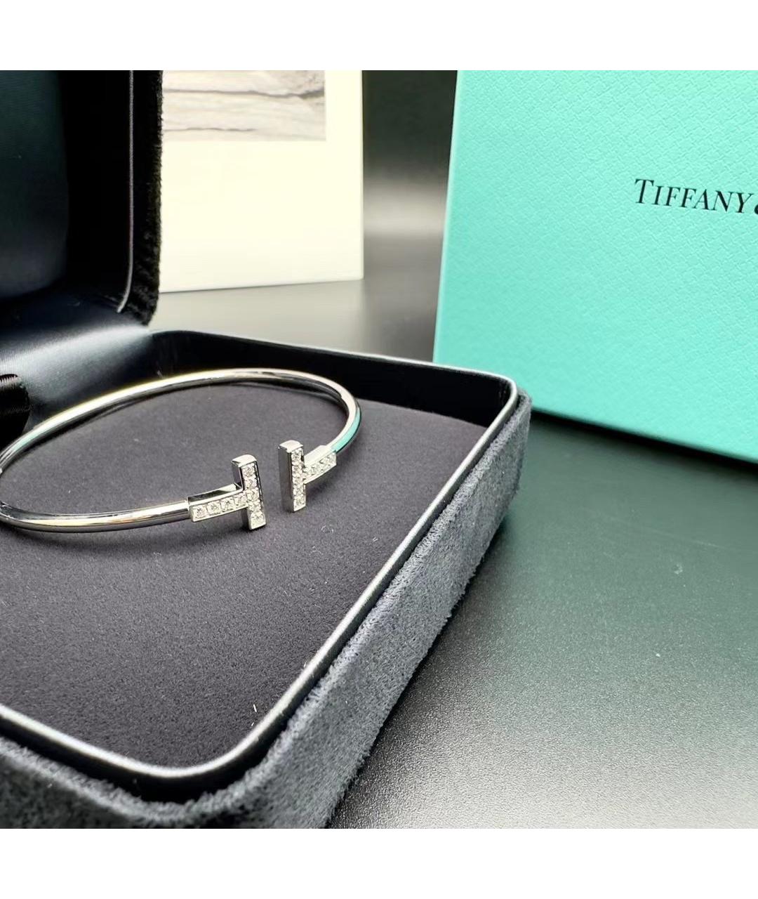 TIFFANY&CO Серебрянный браслет из белого золота, фото 4