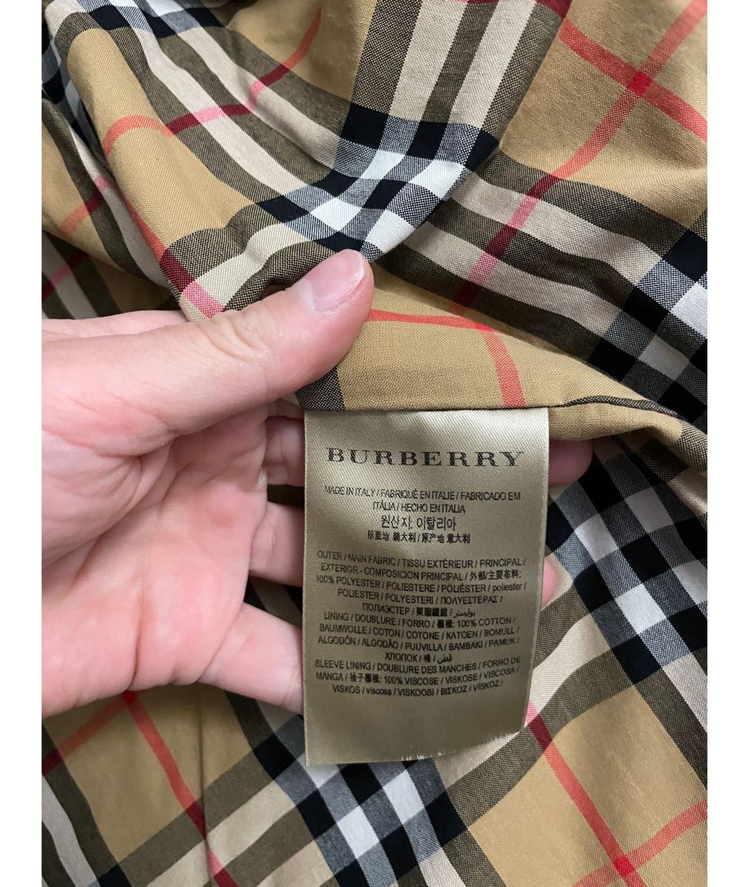 BURBERRY Зеленая меховая шуба, фото 2