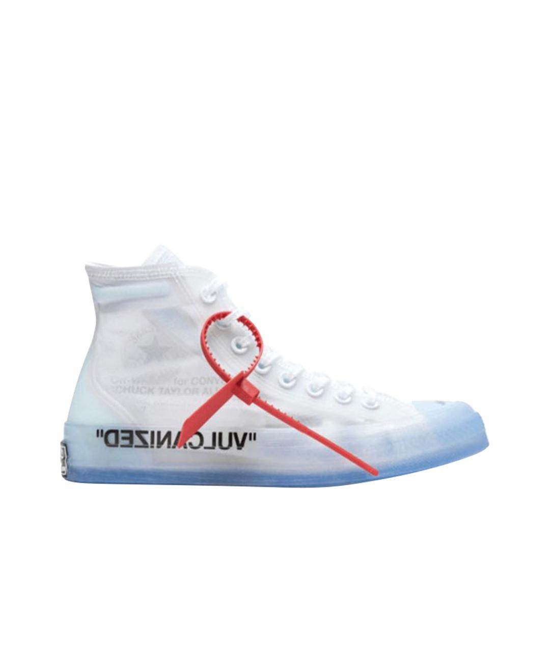 CONVERSE Белые резиновые высокие кроссовки / кеды, фото 1