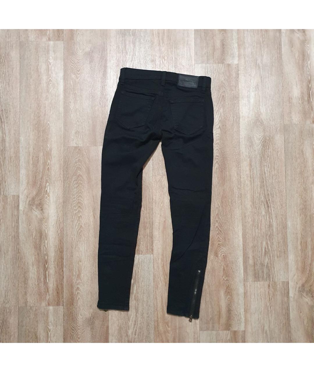 POLO RALPH LAUREN Черные хлопко-полиэстеровые джинсы слим, фото 2