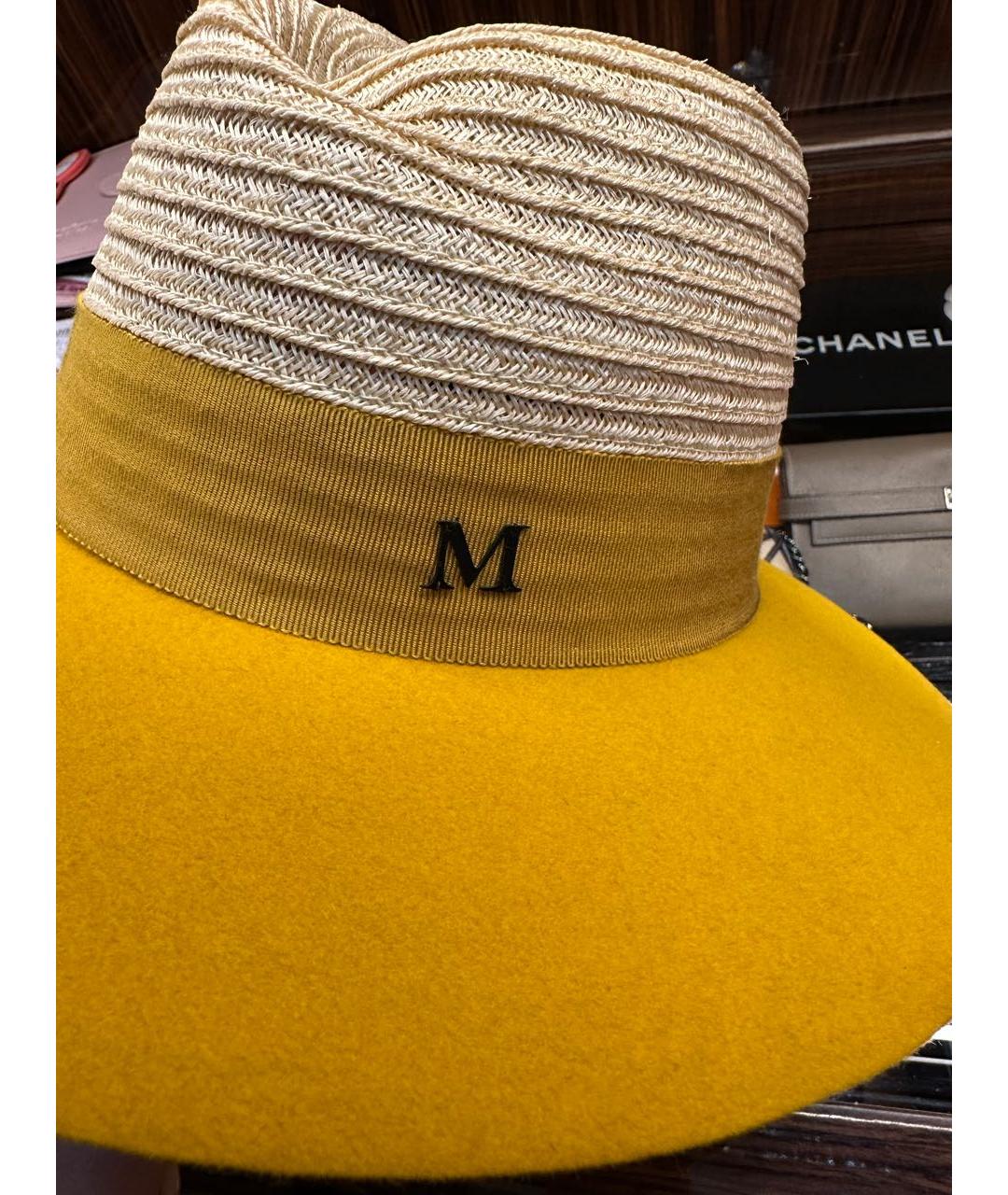 MAISON MICHEL Горчичная шляпа, фото 5