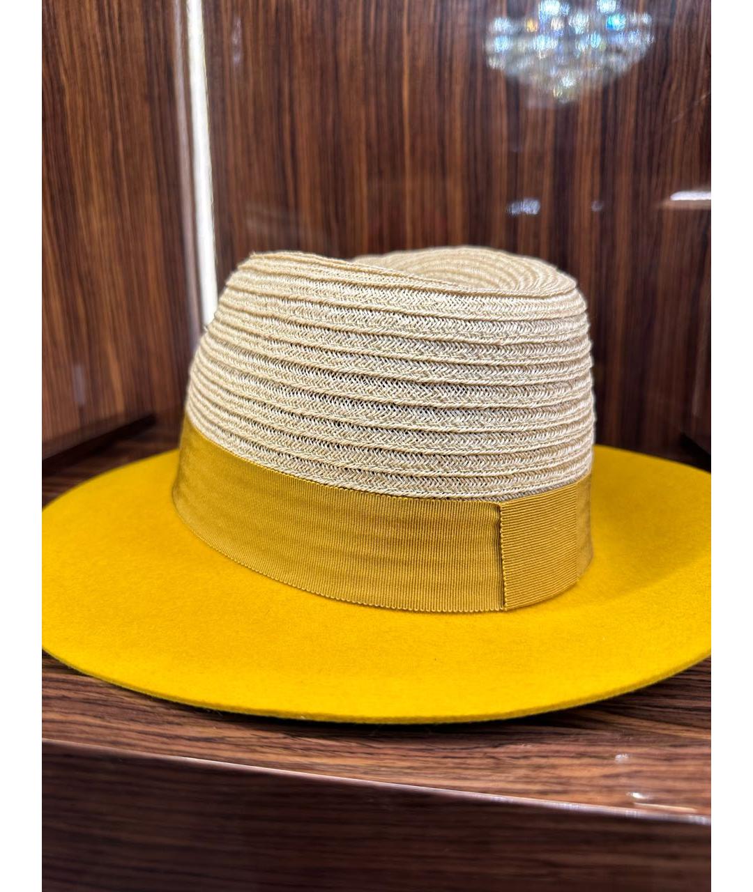 MAISON MICHEL Горчичная шляпа, фото 2