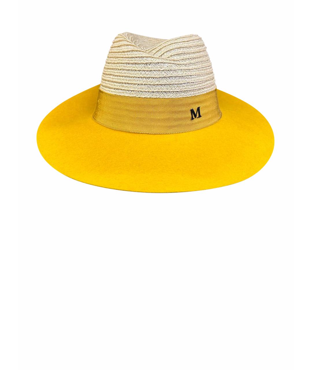 MAISON MICHEL Горчичная шляпа, фото 1