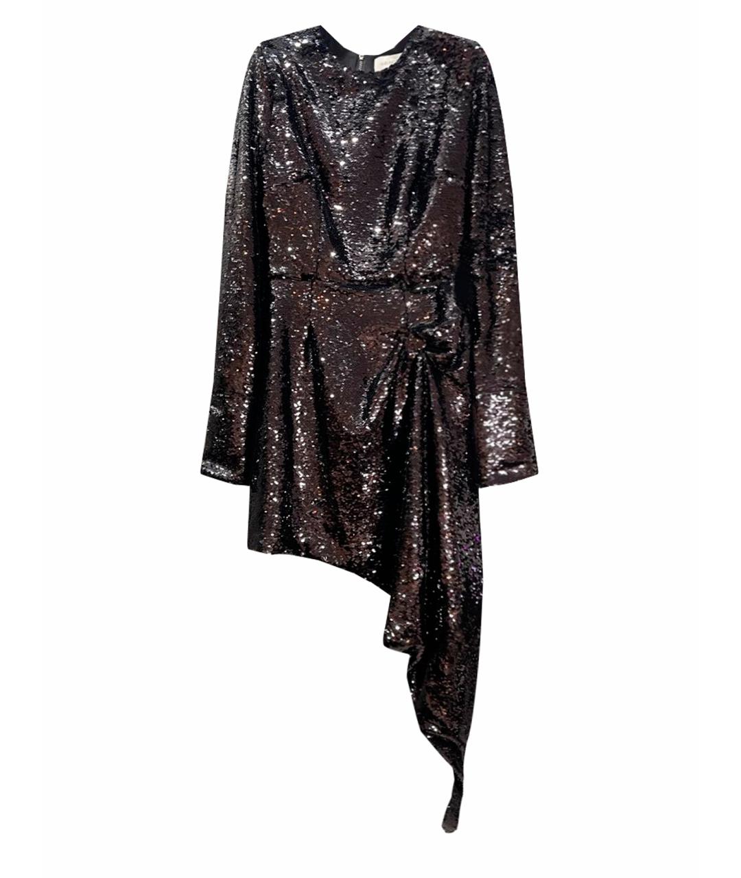 16ARLINGTON Черное полиэстеровое коктейльное платье, фото 1