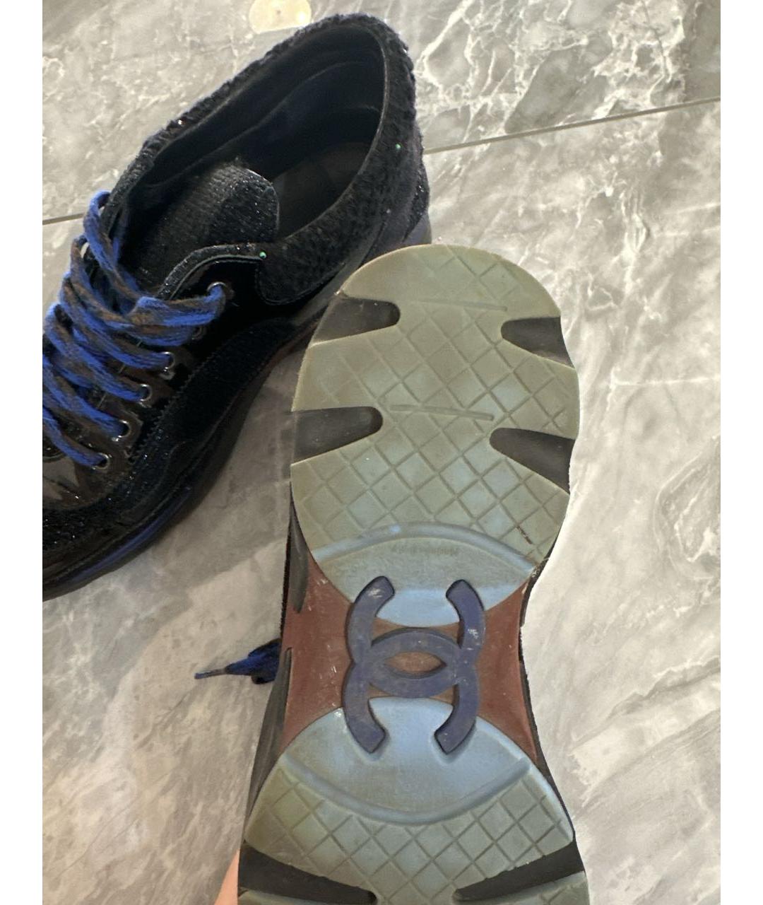 CHANEL Мульти текстильные кроссовки, фото 3