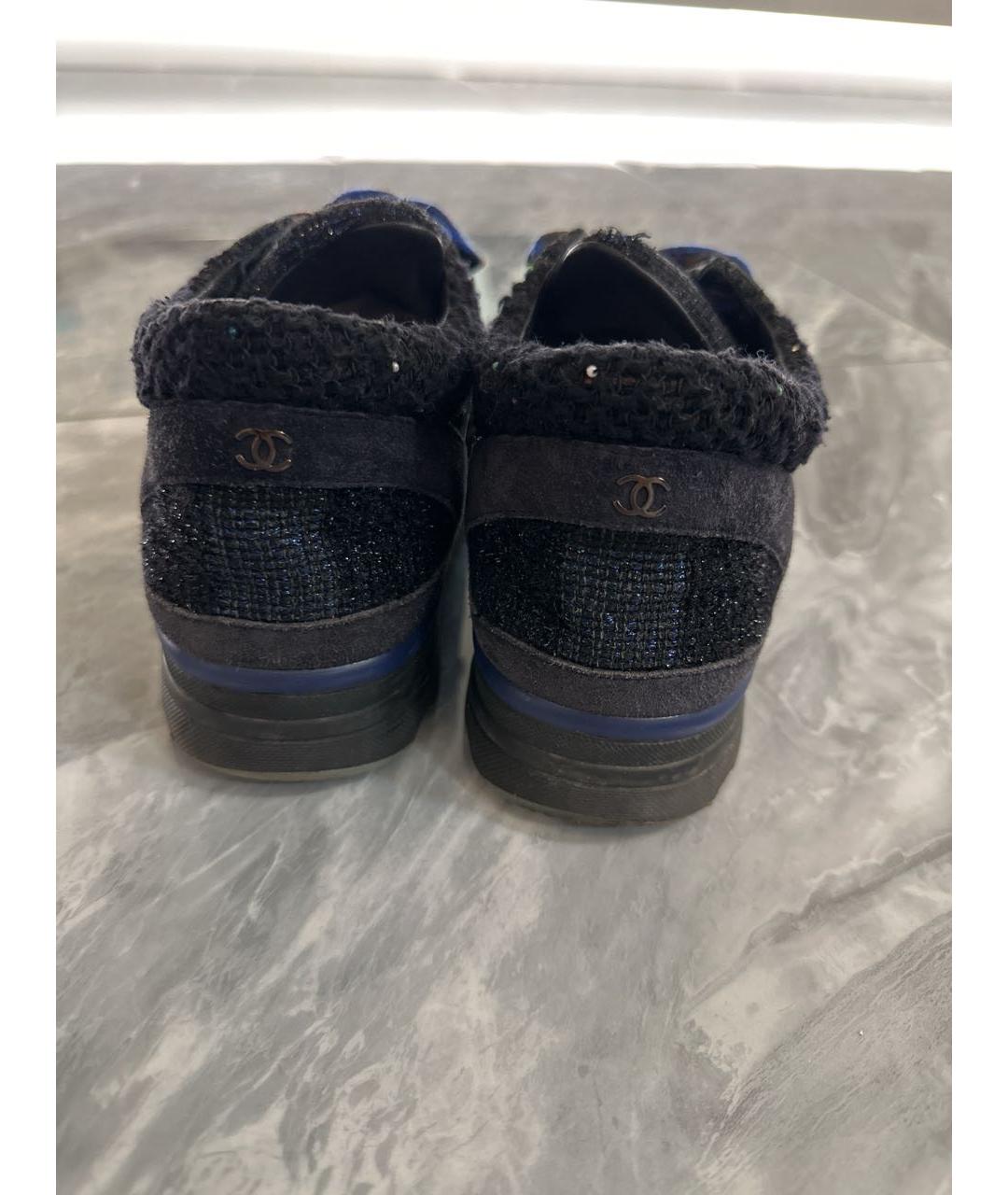 CHANEL Мульти текстильные кроссовки, фото 4