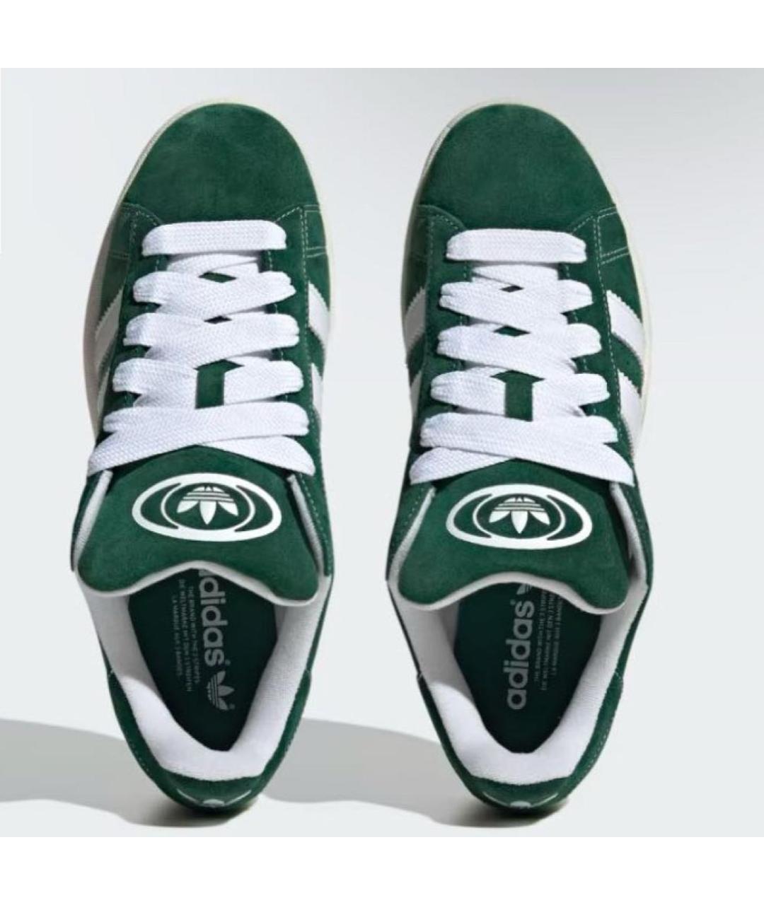 ADIDAS Зеленые кожаные кроссовки, фото 3