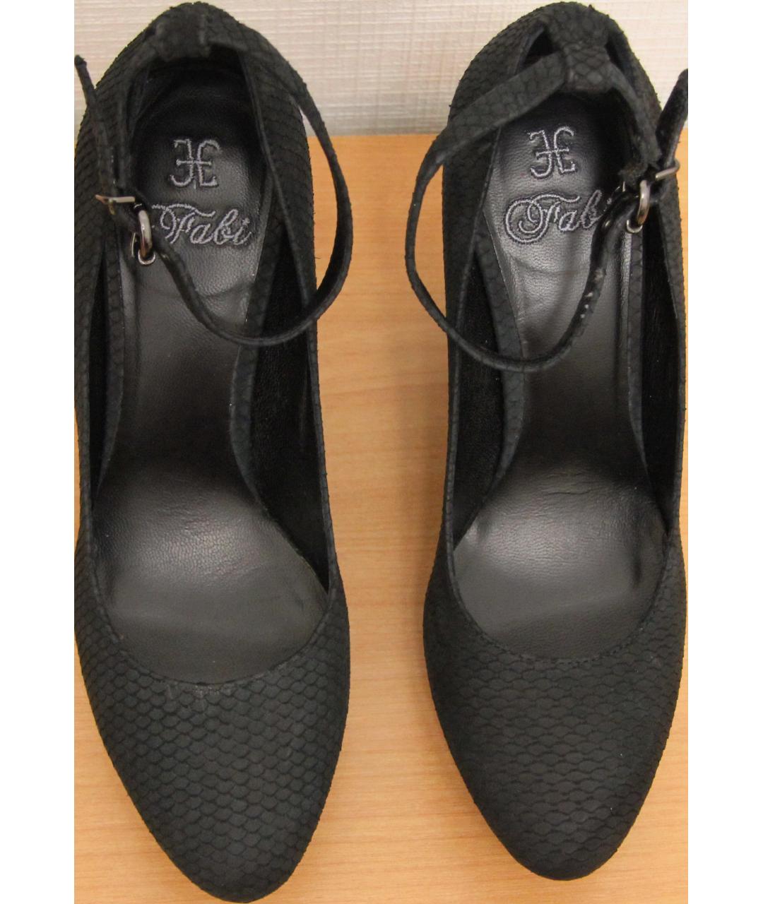 FABI Черные кожаные туфли, фото 3