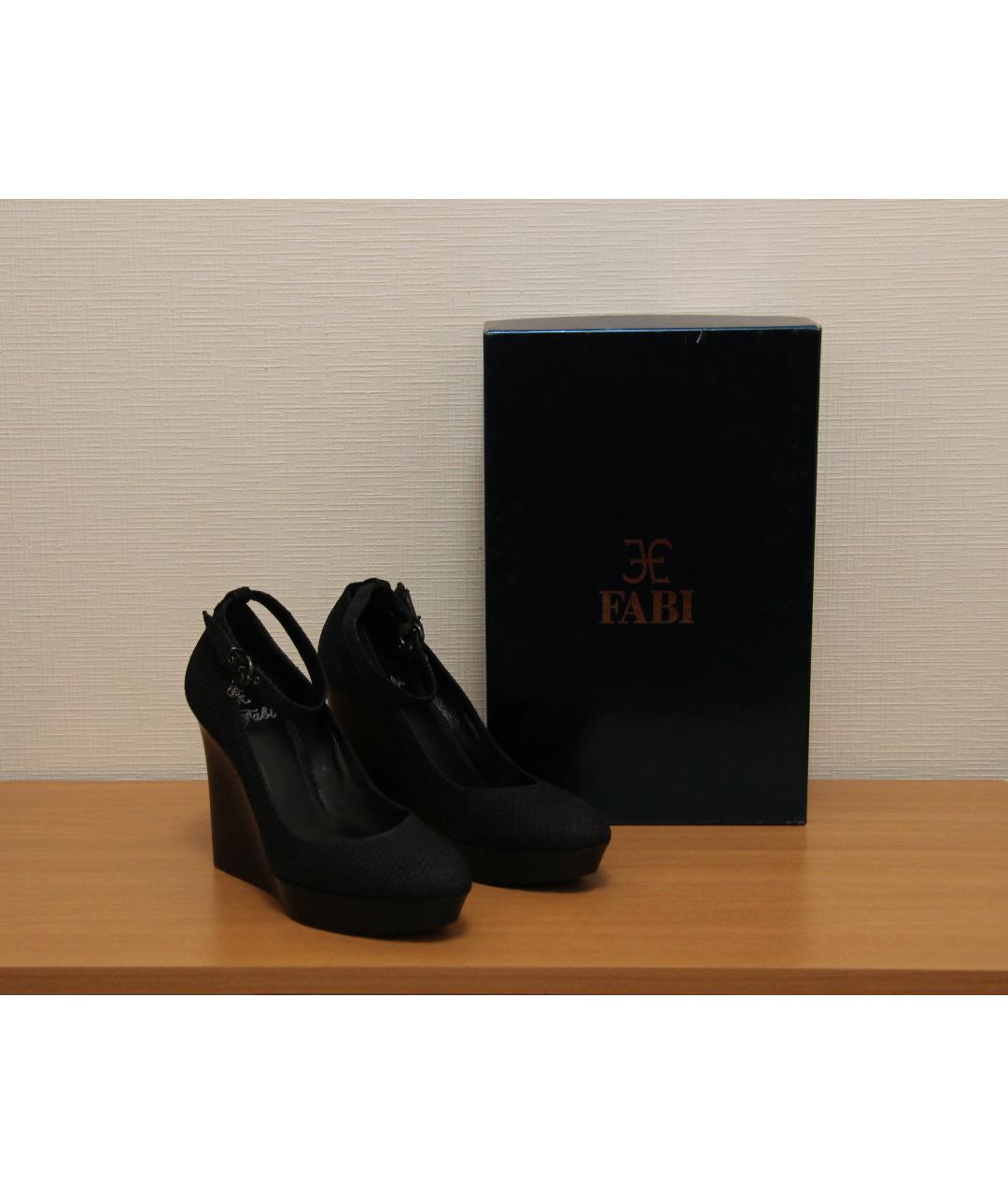 FABI Черные кожаные туфли, фото 6