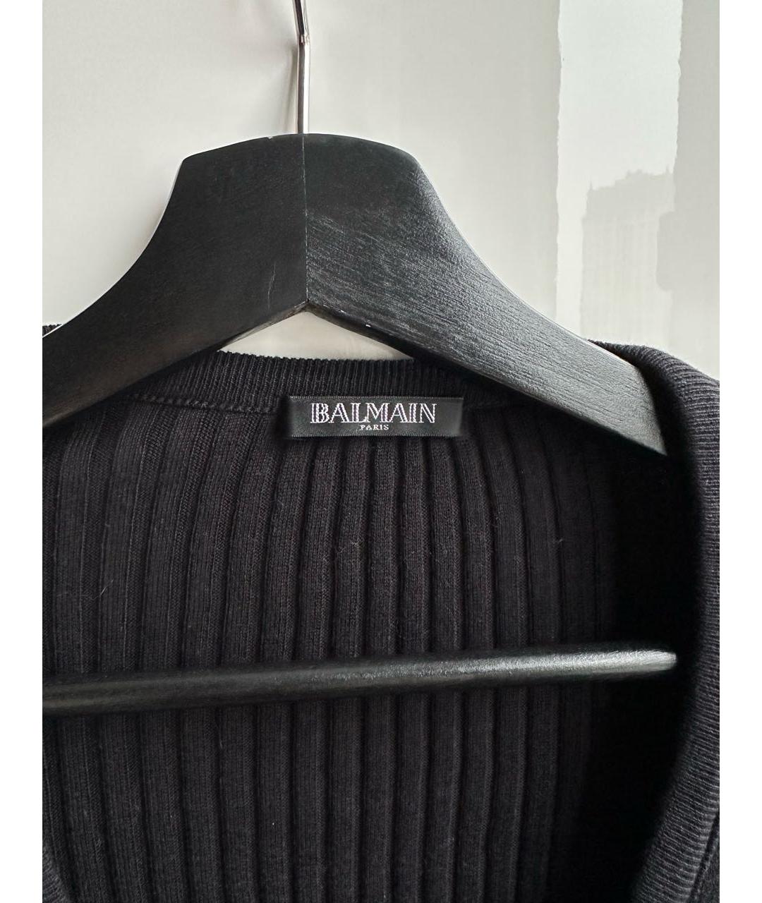 BALMAIN Черный кардиган, фото 2