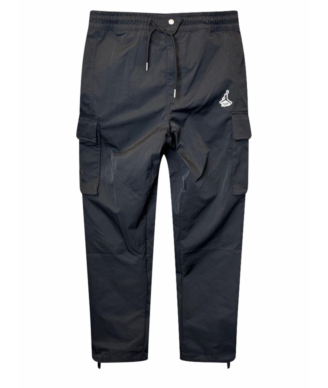 JORDAN Черные полиэстеровые повседневные брюки, фото 1