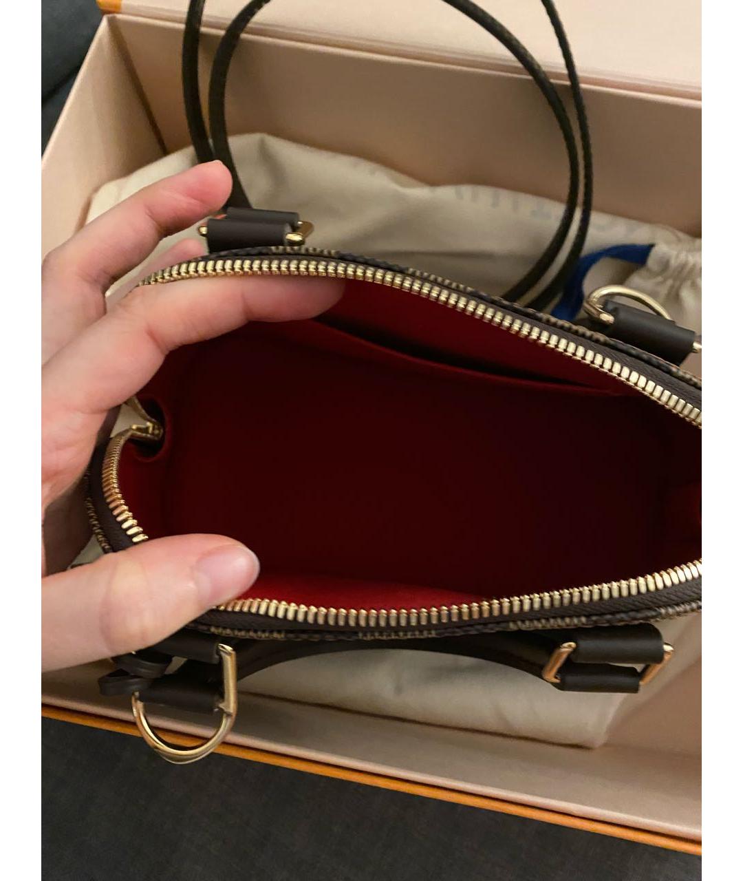 LOUIS VUITTON Коричневая сумка с короткими ручками, фото 4