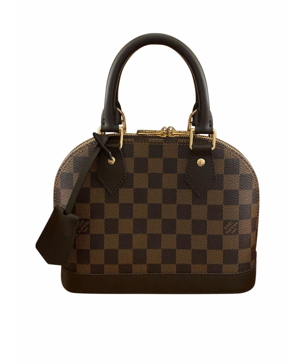 LOUIS VUITTON Коричневая сумка с короткими ручками, фото 1