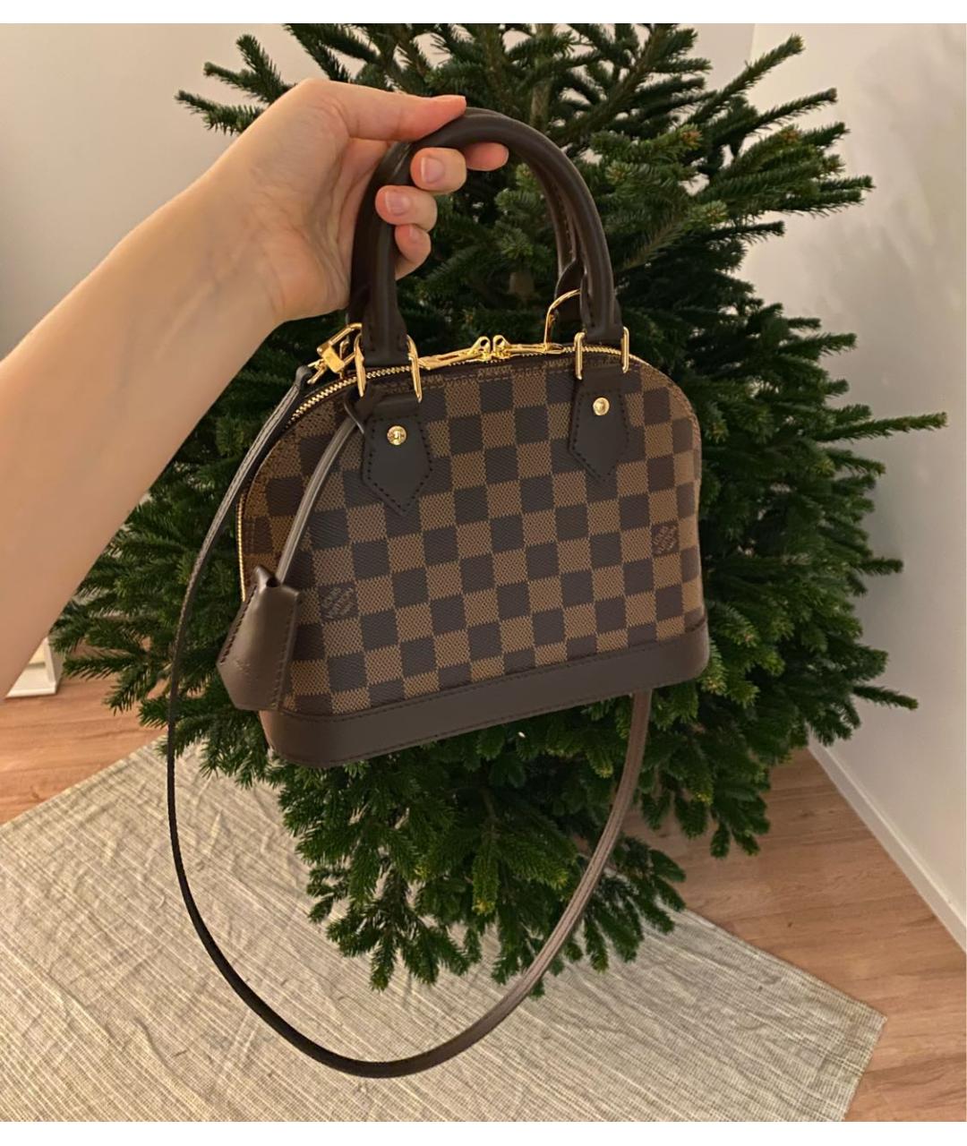 LOUIS VUITTON Коричневая сумка с короткими ручками, фото 3
