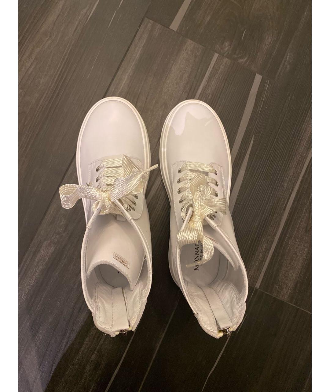 MONNALISA Белые кожаные ботинки, фото 3