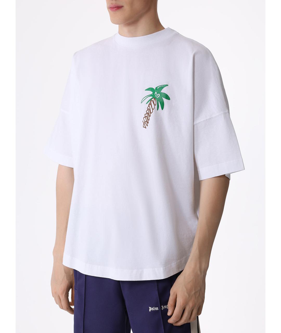 PALM ANGELS Белая футболка, фото 4