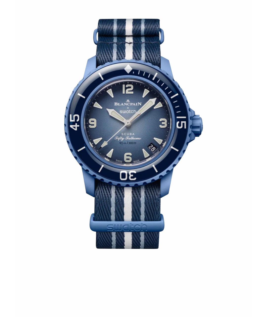 Blancpain Синие керамические часы, фото 1