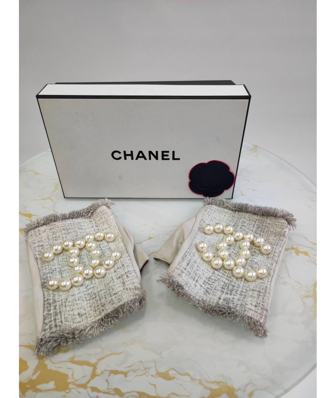 CHANEL PRE-OWNED Мульти митенки, фото 5