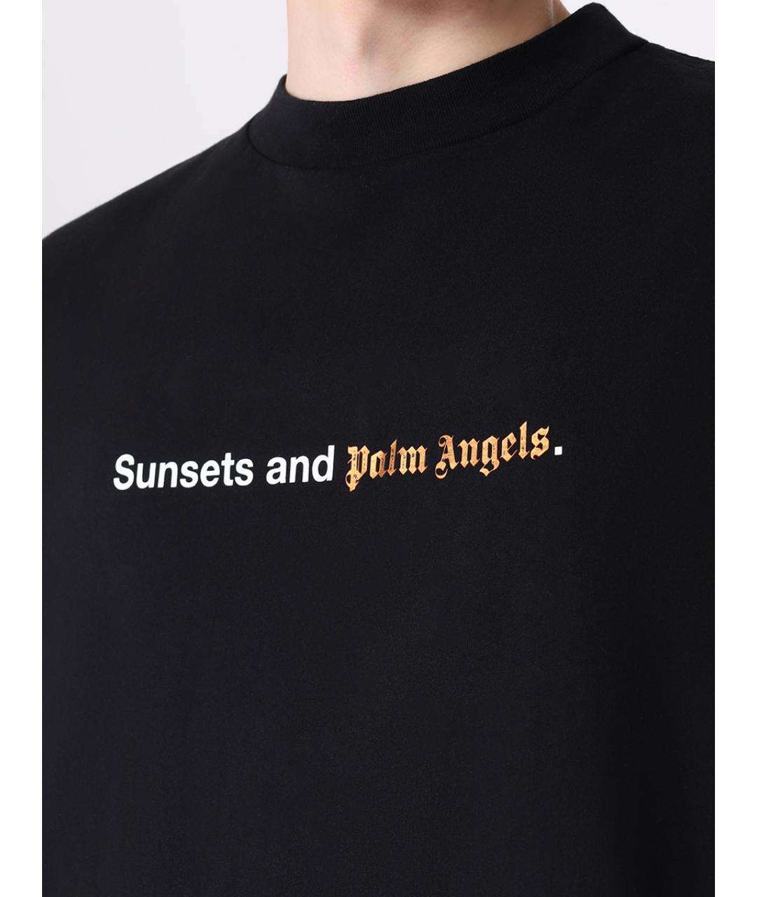 PALM ANGELS Черная футболка, фото 5