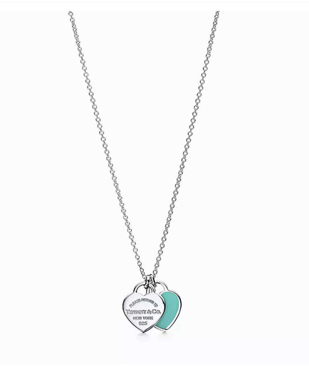 TIFFANY&CO Бирюзовая серебряная подвеска, фото 5