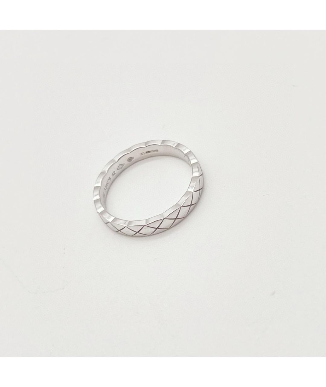 CHANEL Серебряное кольцо из белого золота, фото 4