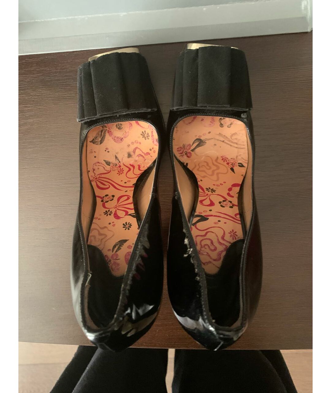 EMANUEL UNGARO Черные туфли из лакированной кожи, фото 3